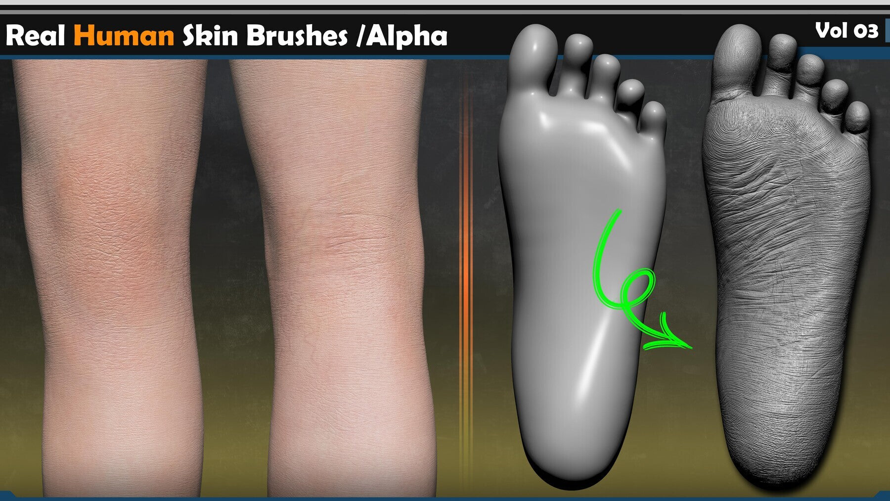 125 Real Human Skin Brushes /Alpha Pack!