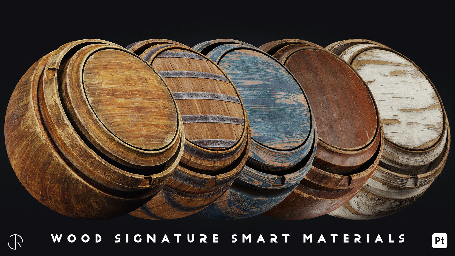 Wood Signature Smart Materials Substance 3d painter