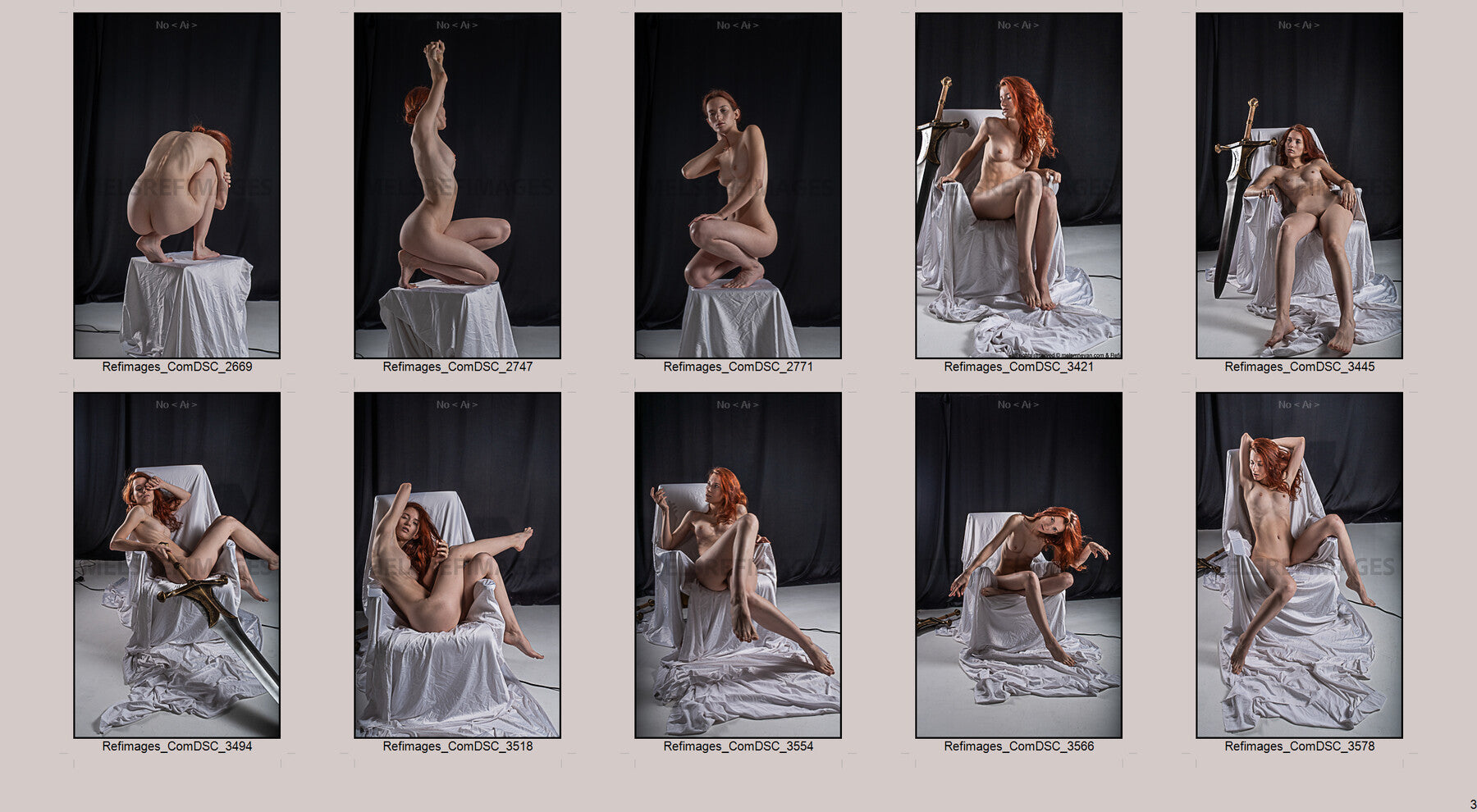 Heroine Archetypes Reference Pack-Elegant and Fierce Poses 1300+