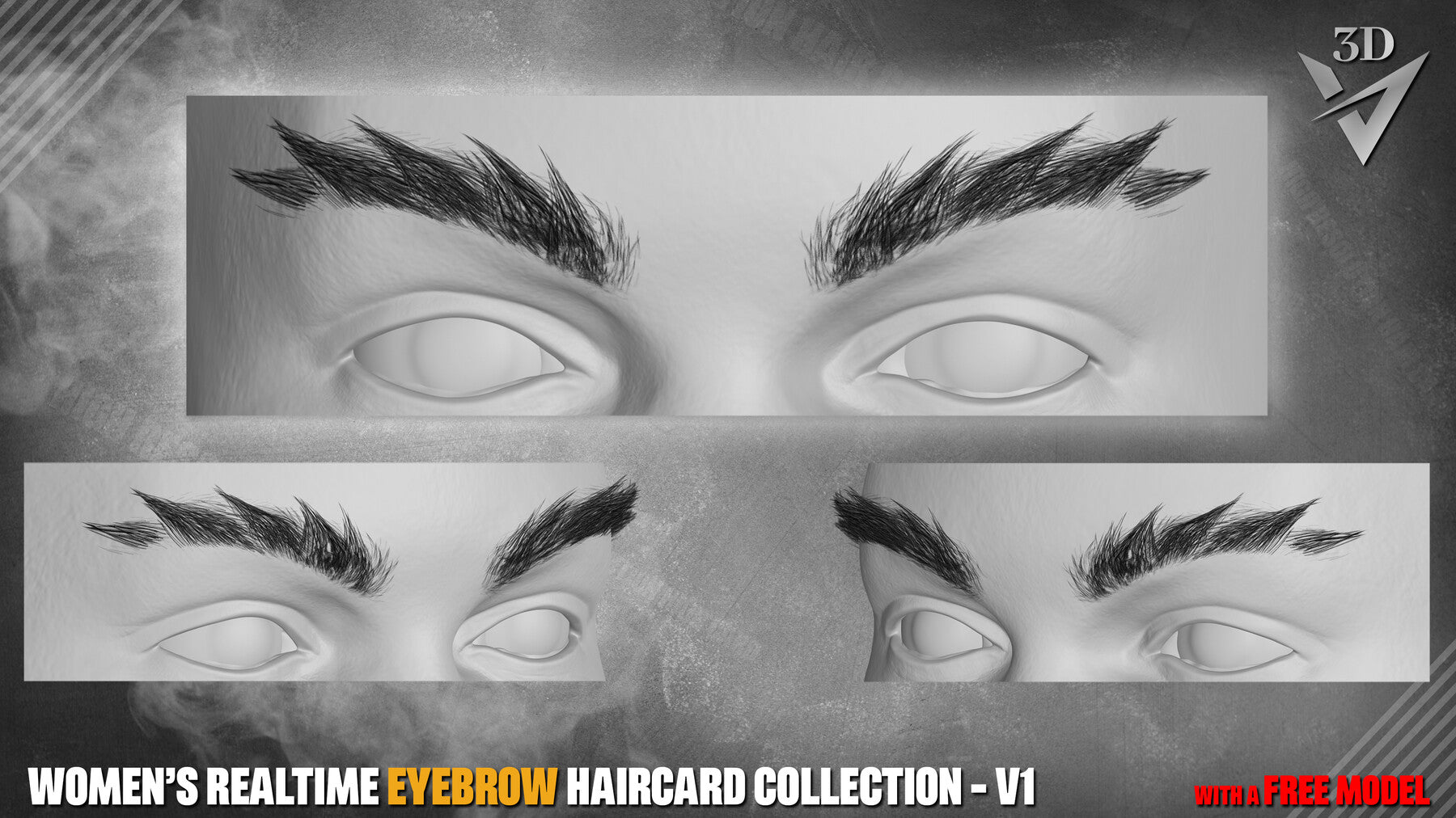 Women’s Realtime Eyebrow Haircard Collection - v1