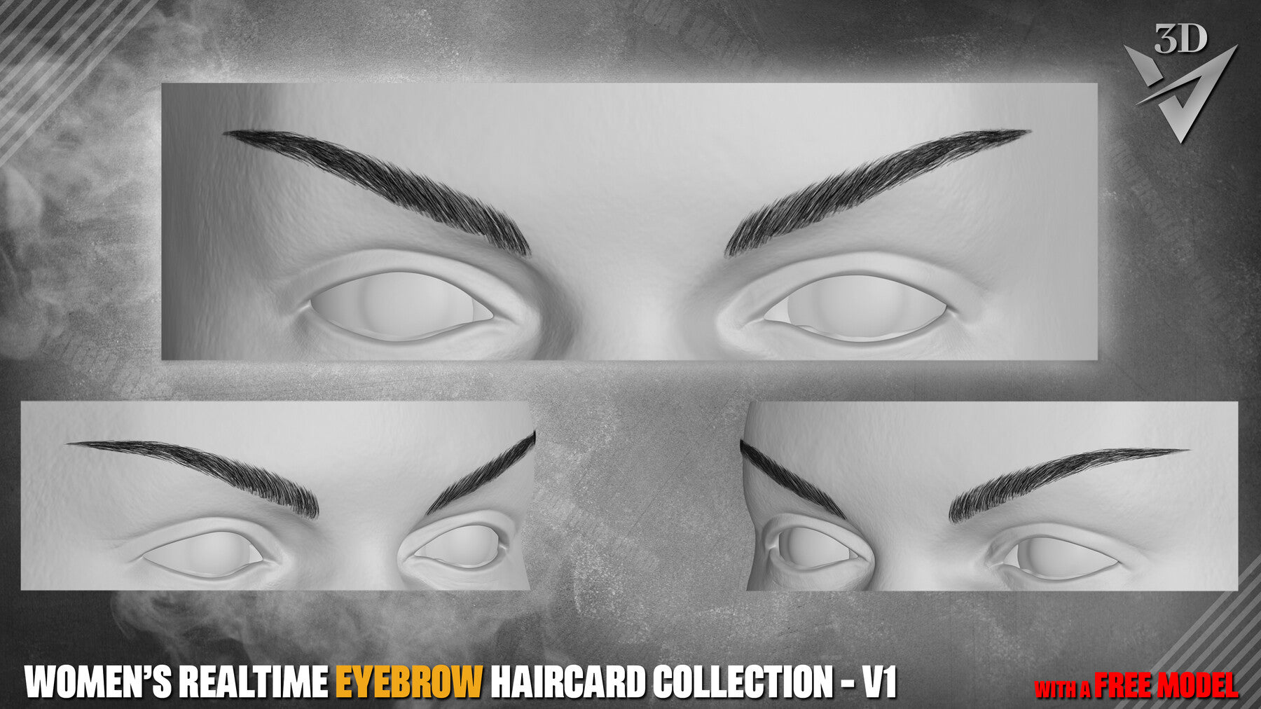 Women’s Realtime Eyebrow Haircard Collection - v1