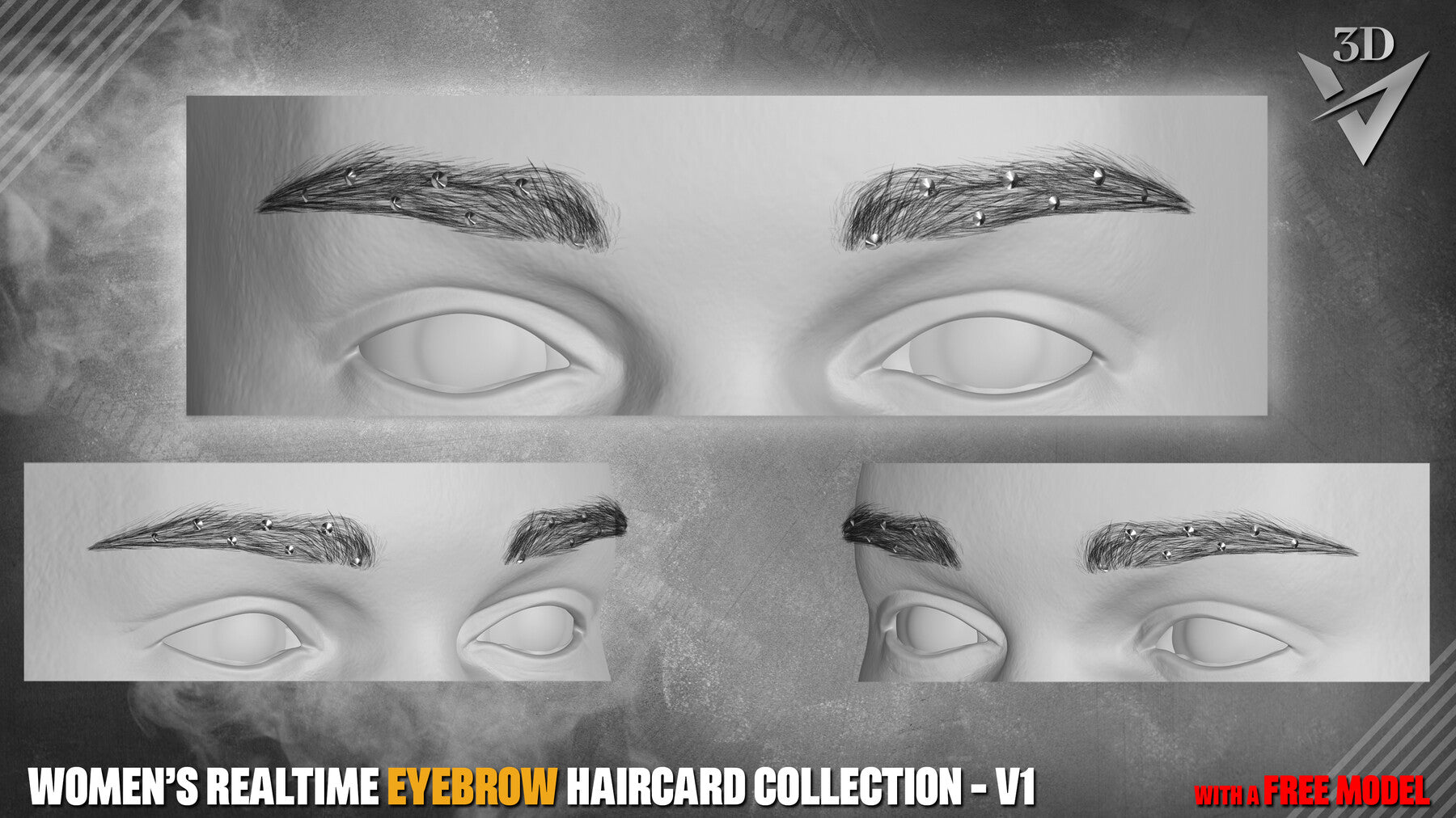 Women’s Realtime Eyebrow Haircard Collection - v1