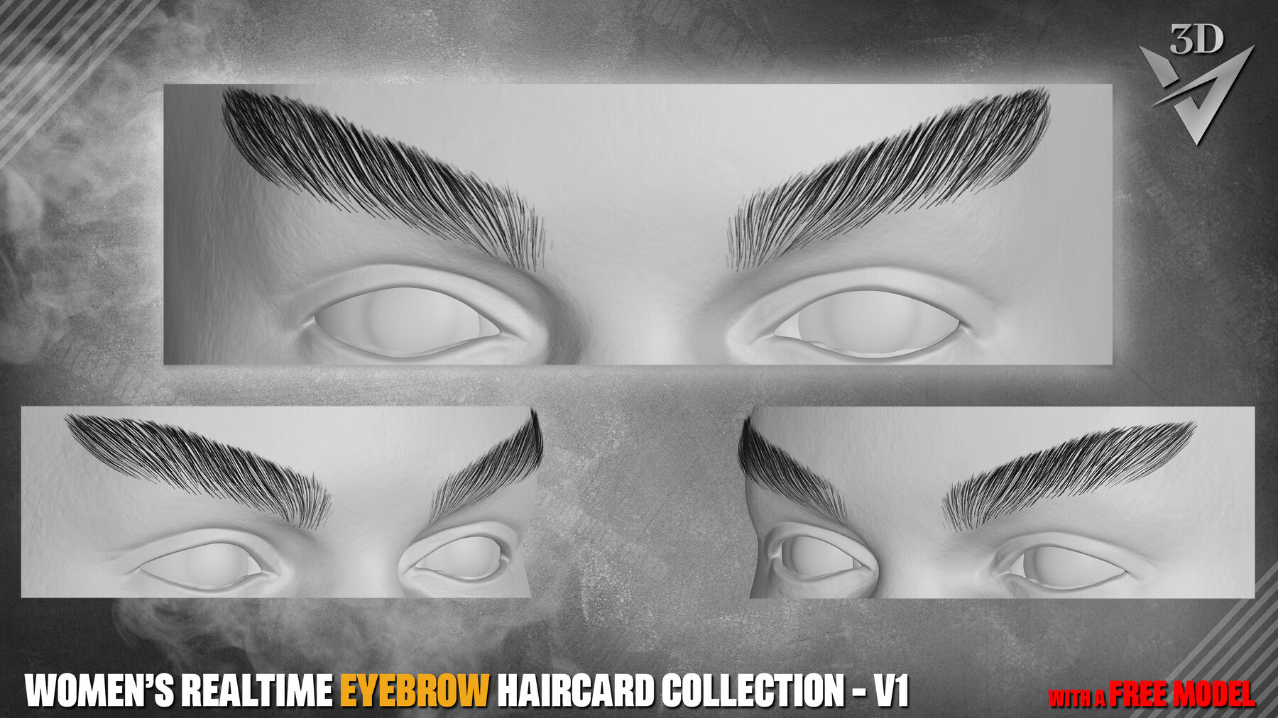 Women’s Realtime Eyebrow Haircard Collection - v1