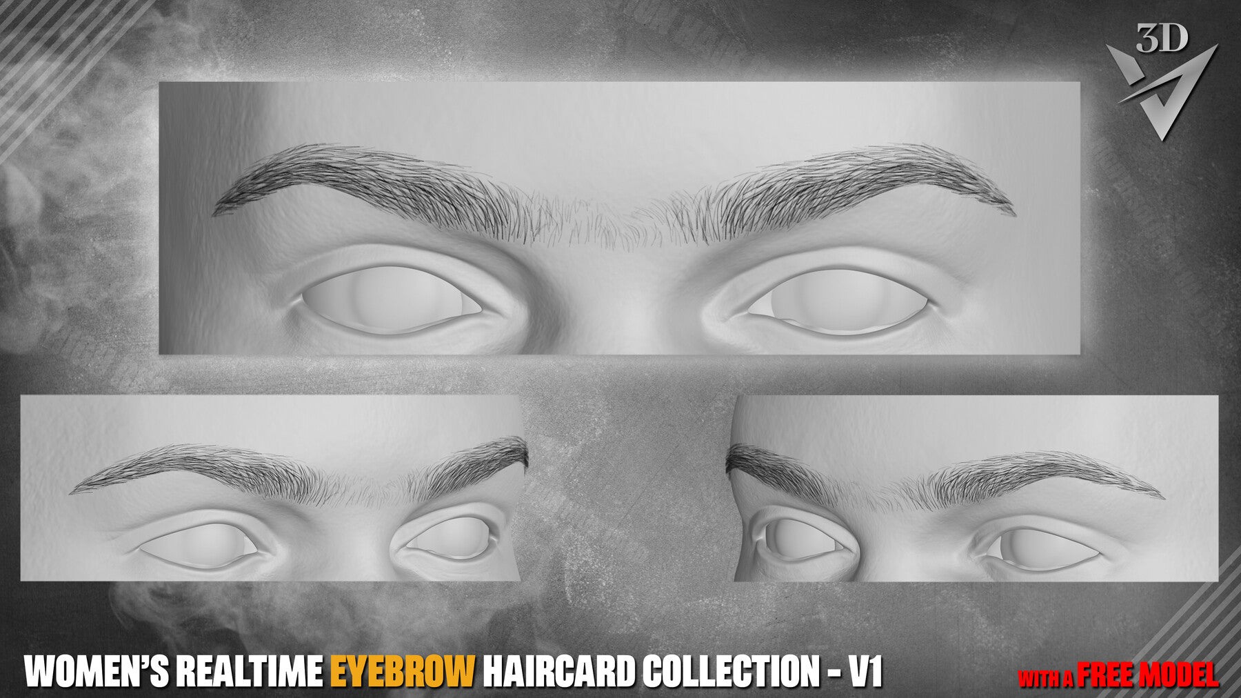 Women’s Realtime Eyebrow Haircard Collection - v1