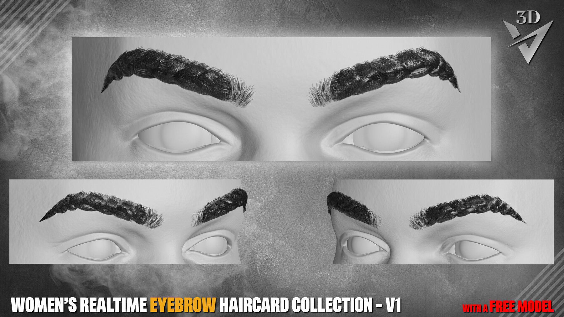 Women’s Realtime Eyebrow Haircard Collection - v1