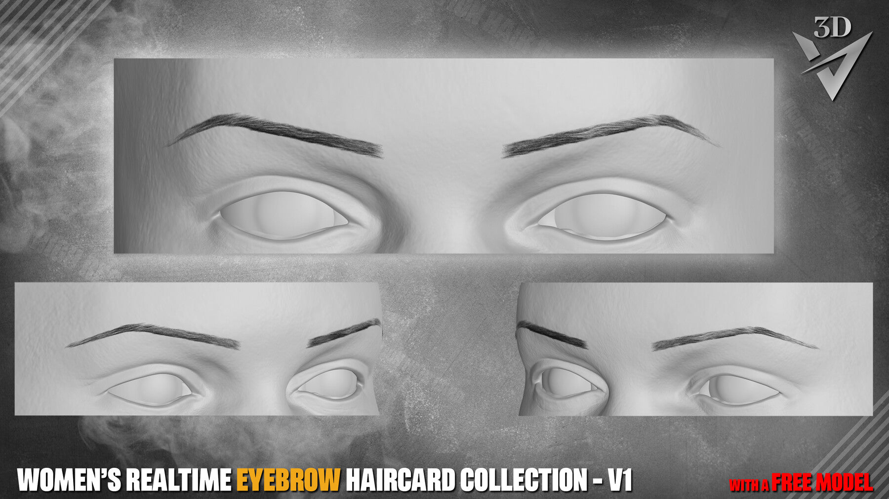 Women’s Realtime Eyebrow Haircard Collection - v1