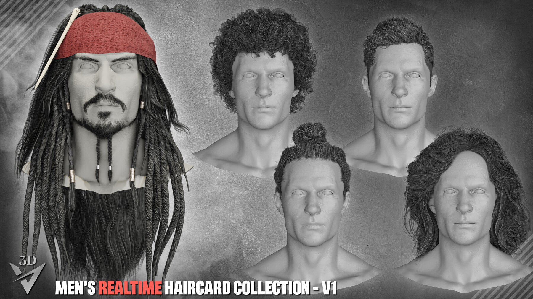 Men's Realtime Haircard Collection - v1