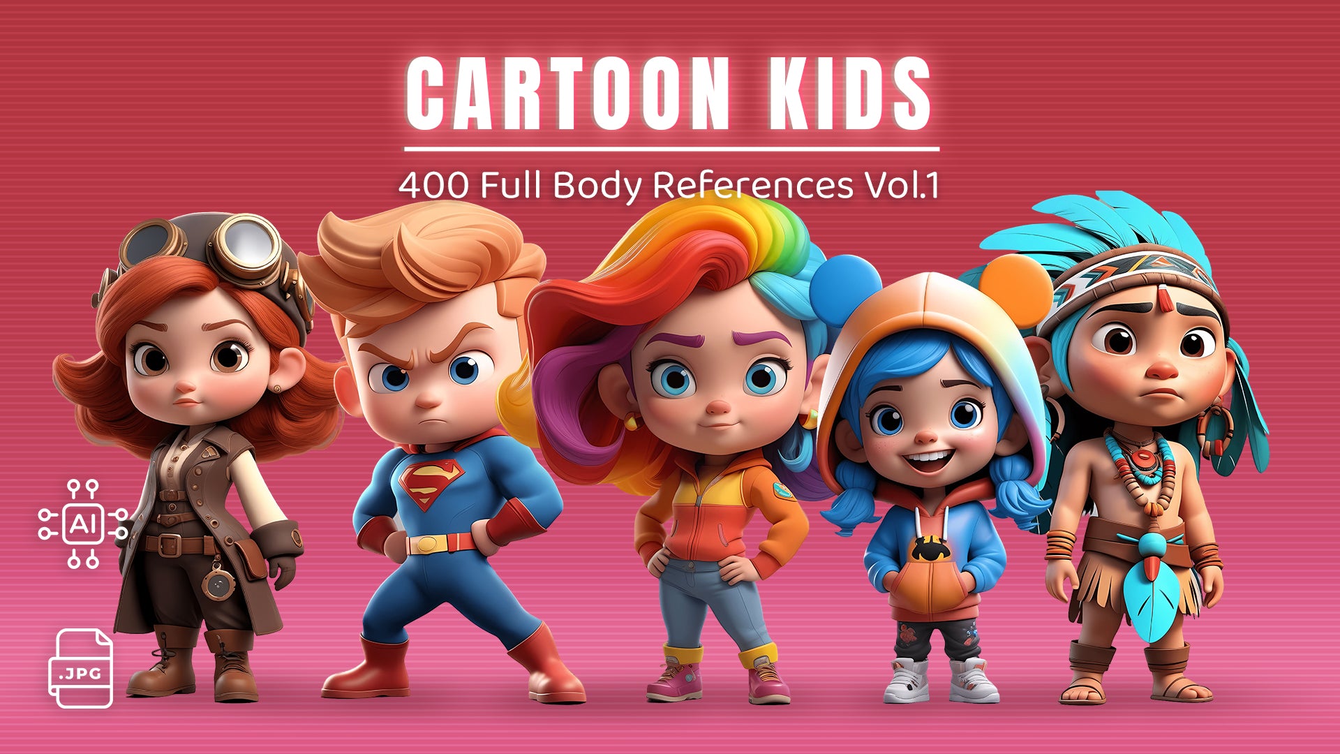 400 Cartoon Kids Vol.1