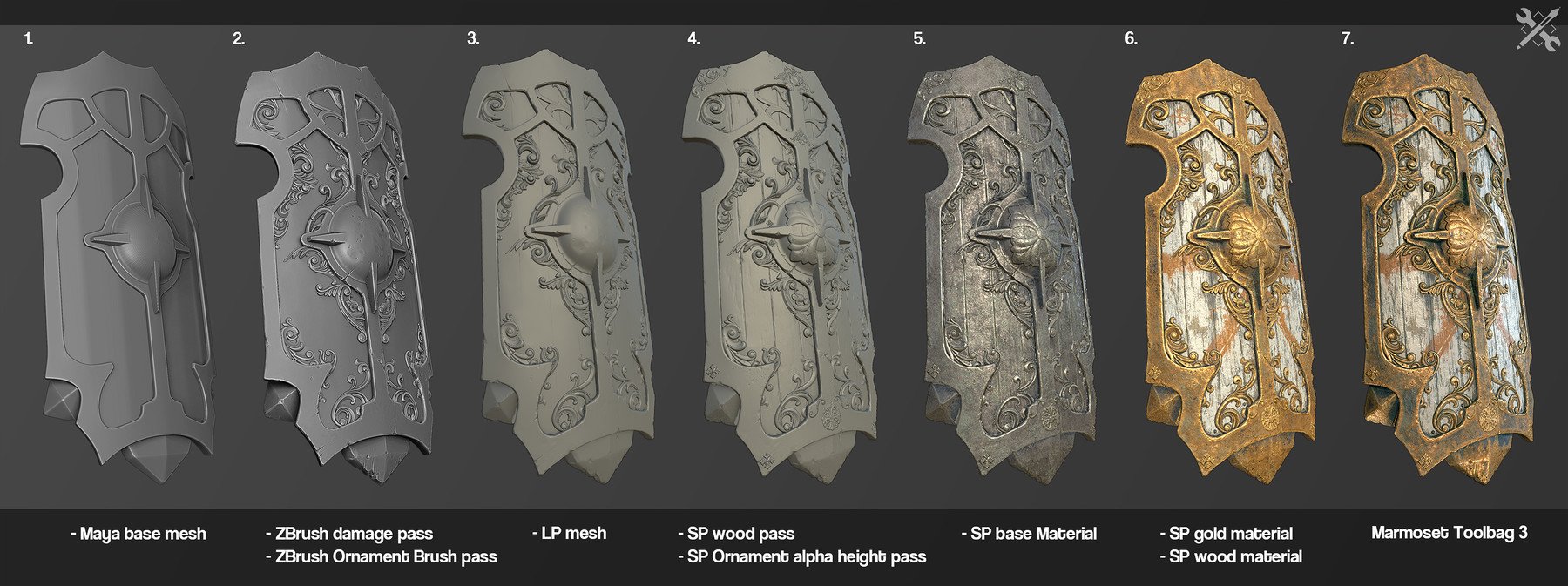 ZBrush/SP - 55 Ornament Brushes/Alphas - Vol.1