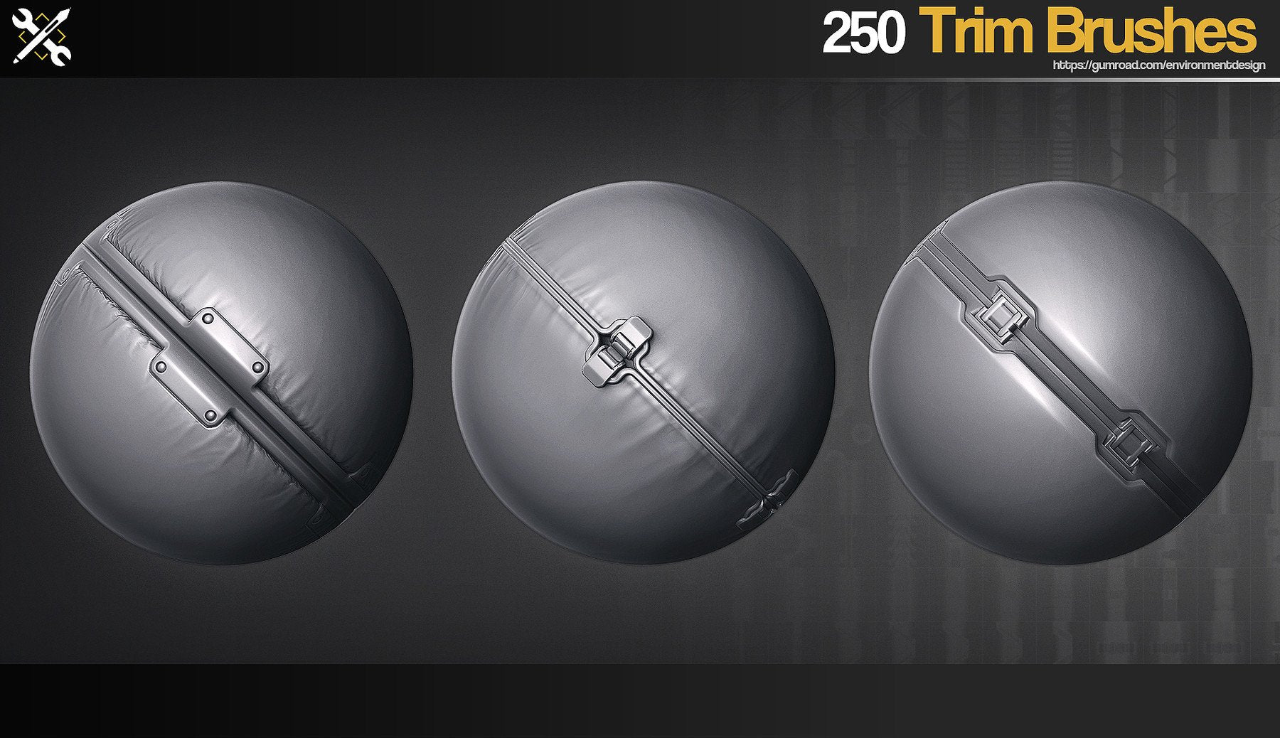 ZBrush - 250 SF Trim Brushes Vol.1