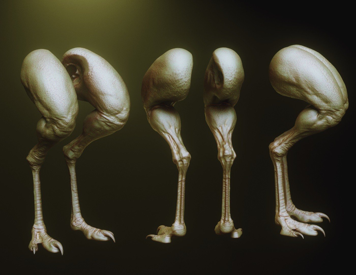 LEGS - 33 Character & Creature legs Zbrush Insertmesh Brush