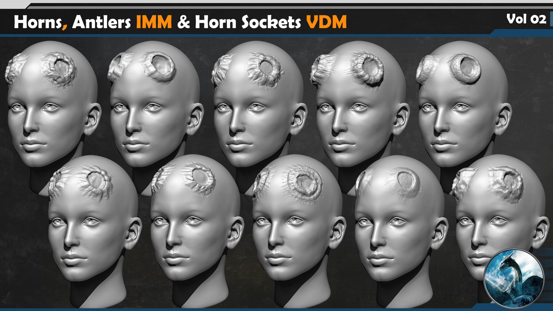 Horns and Antlers IMM & Horn Sockets VDM Vol 02