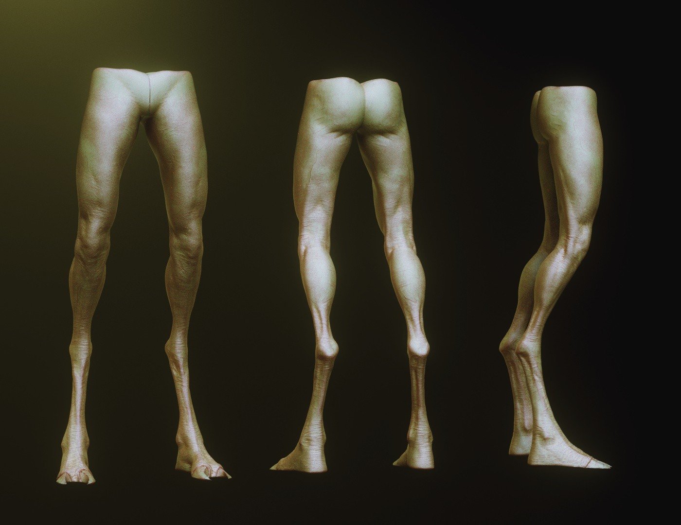 LEGS - 33 Character & Creature legs Zbrush Insertmesh Brush