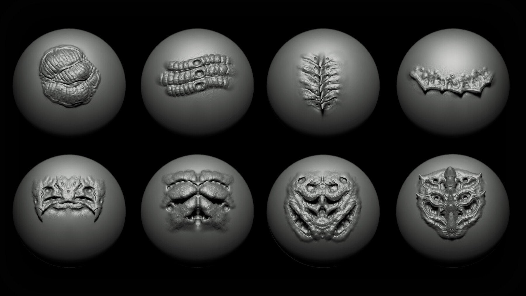 Zbrush + Blender - 40 Alien VDM Brush