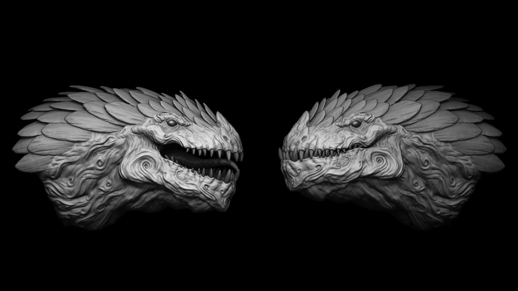 20 Dragon Head IMM Brush + OBJ