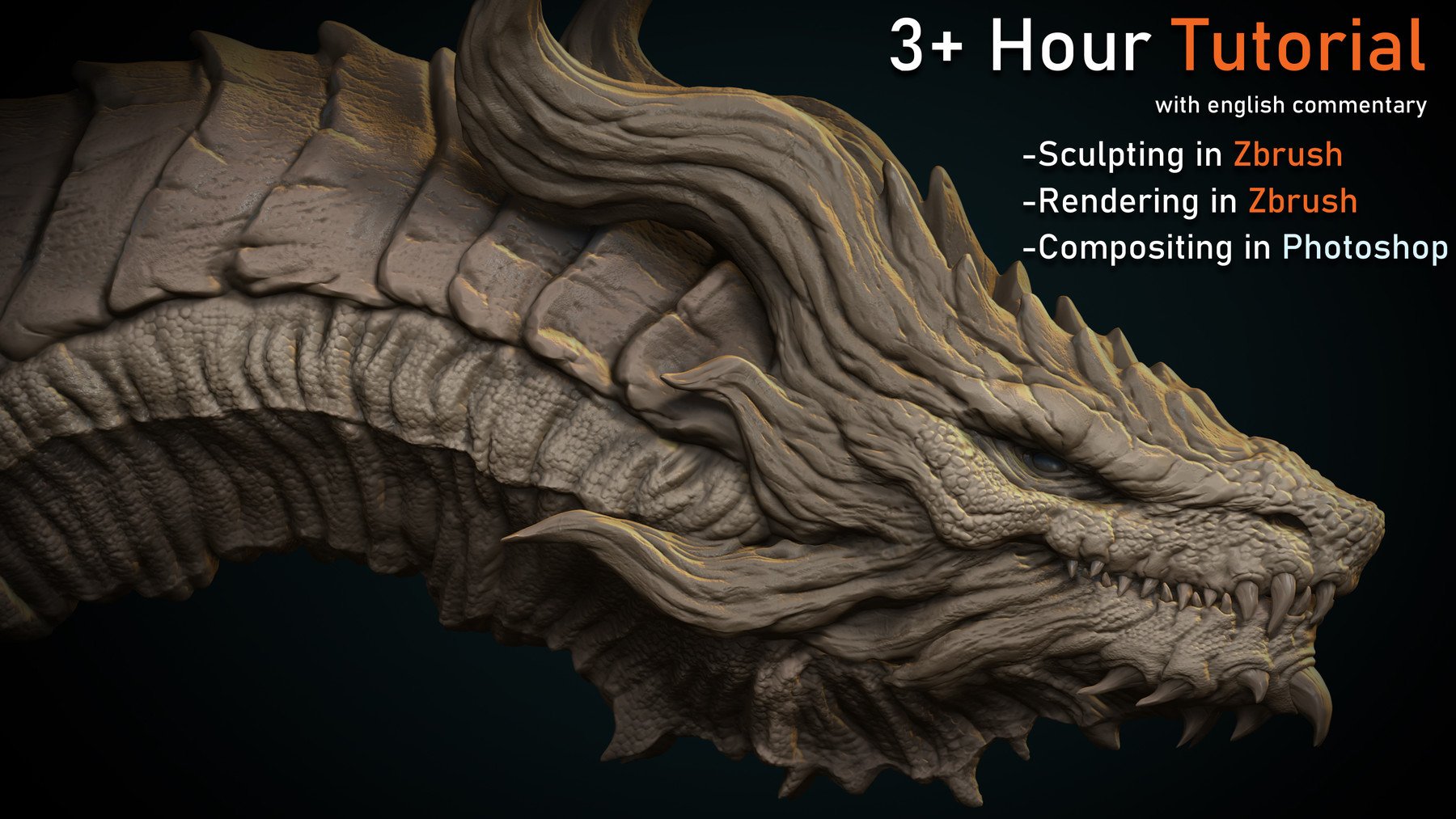 Tutorial - Dragon Concept in Zbrush + 40 VDM Brushes