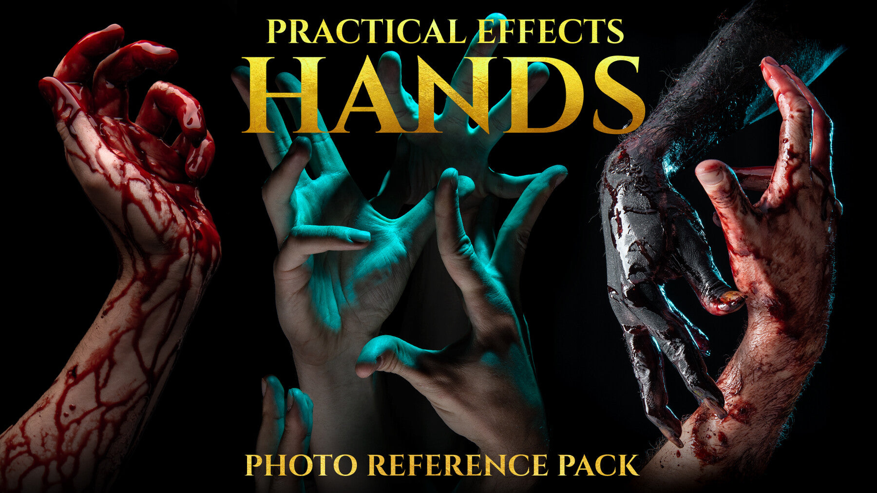 Hands - Practical Effects vol. 1 - Reference Photo Pack For Artists 820 JPEGs