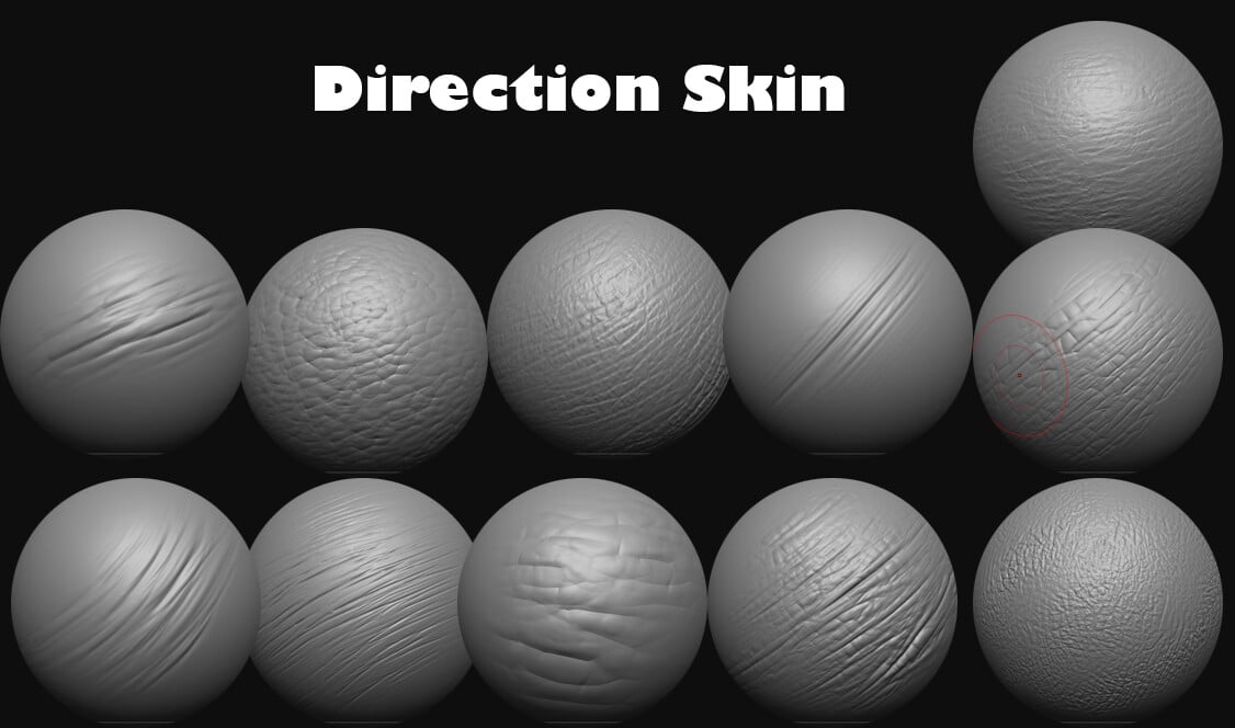 Super Skin - 41 ZBrush Brushes Set for realistic Human Skin // Fruits // Body Parts