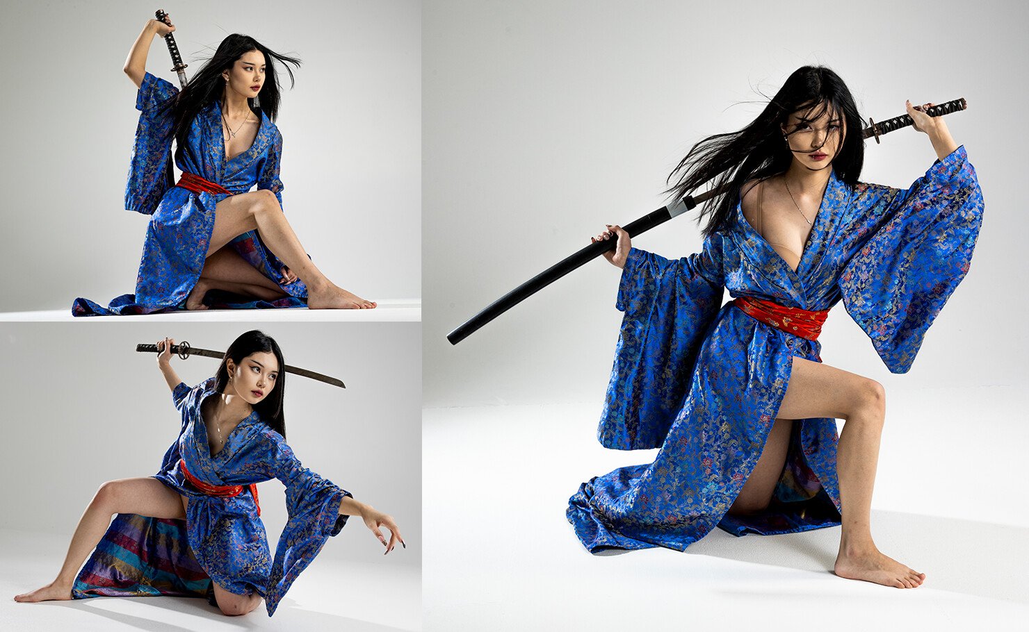 Female Character Poses (Kimono, Swordplay, Fighting)