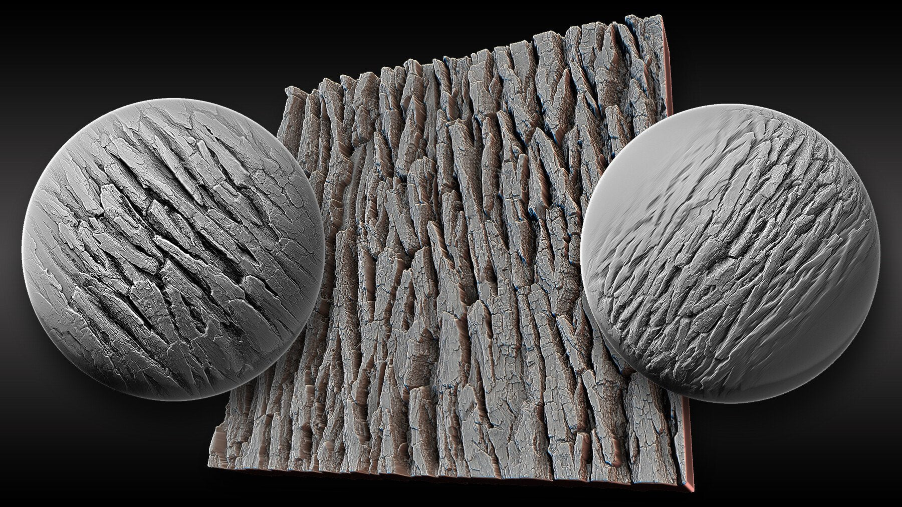 Ultra HQ Tree Bark Seamless Sculpt Zbrush brushes + Alphas (Blender, Substance, etc.) Vol.1