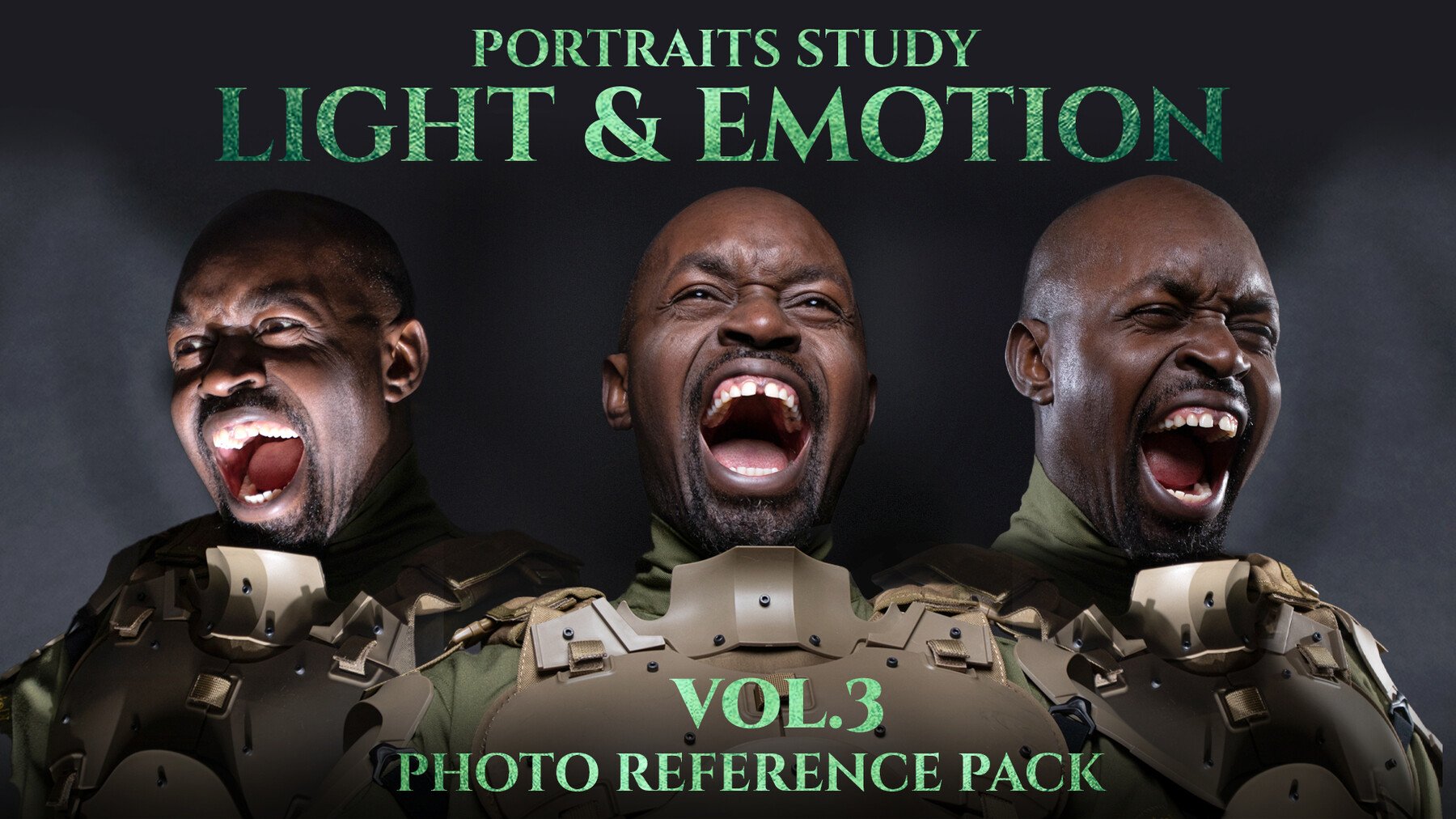 Portraits Study (Light & Emotion) vol.3 - Reference Photo Pack 670 JPEGs