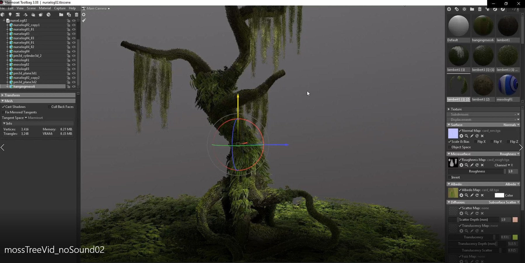 Creating Old Growth Mossy Tree: Tutorial and Game Assets