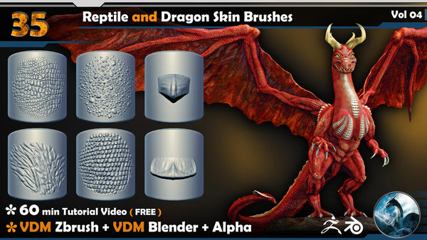 Reptile and Dragon Skin Brushes Vol 04