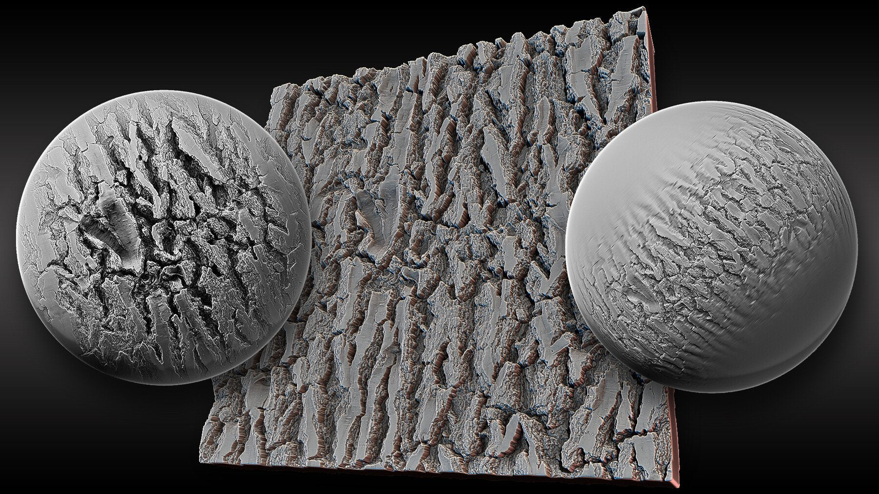 Ultra HQ Tree Bark Seamless Sculpt Zbrush brushes + Alphas (Blender, Substance, etc.) Vol.1