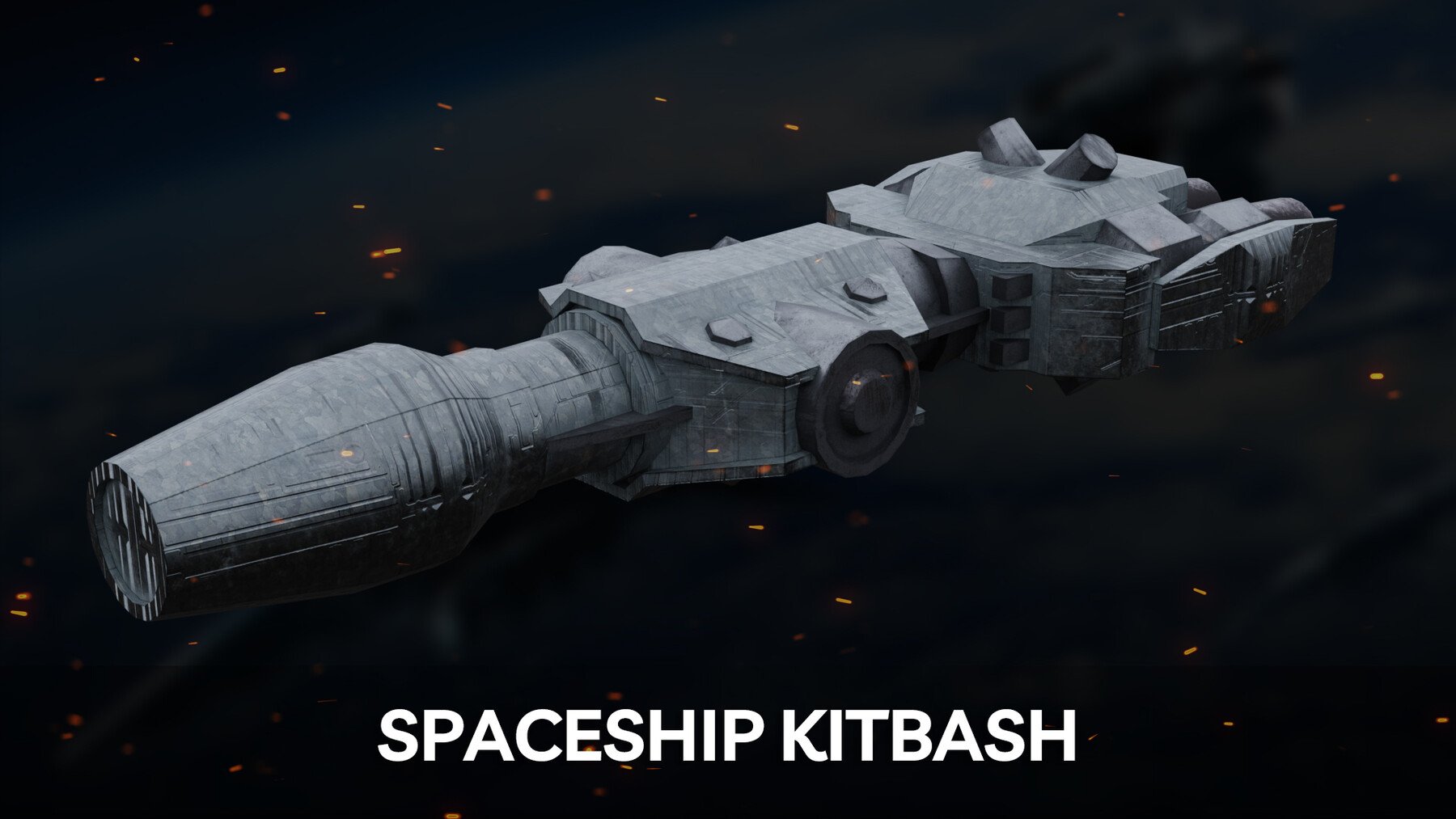 34 Spaceships Kitbash + Texture & UV's For Concept Art And Game