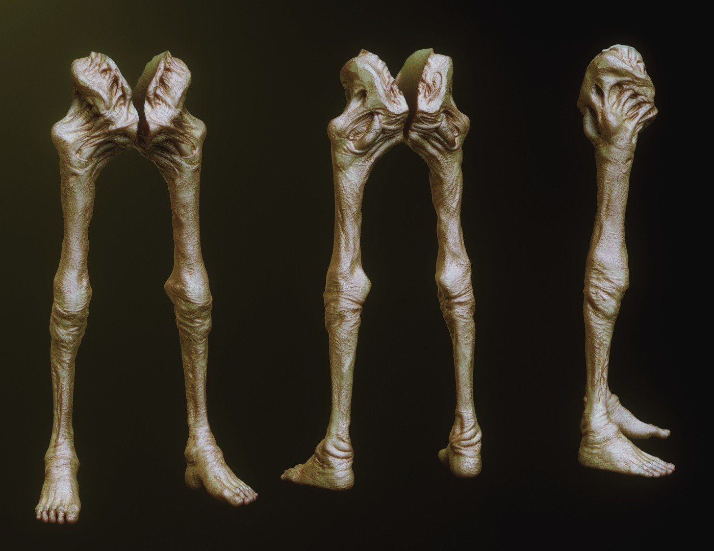 LEGS - 33 Character & Creature legs Zbrush Insertmesh Brush