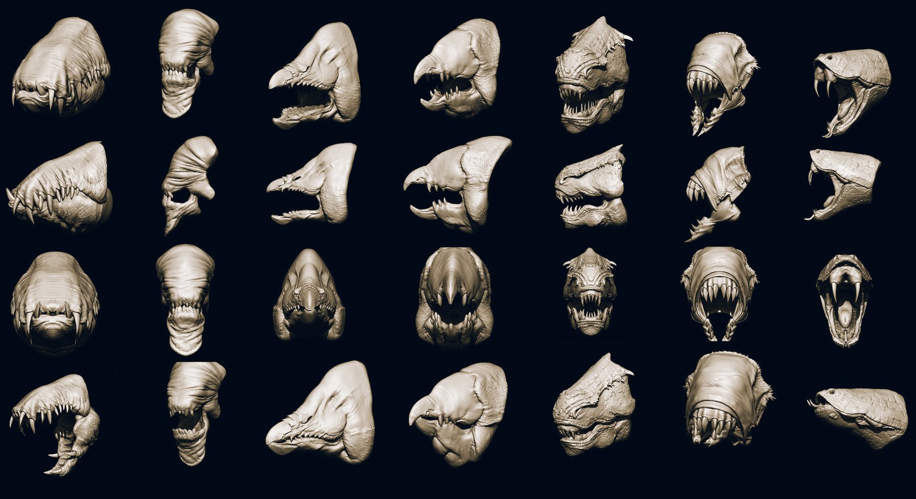 JAWS 2 - Another 33 Monster Mouths & Skulls IMM Brush