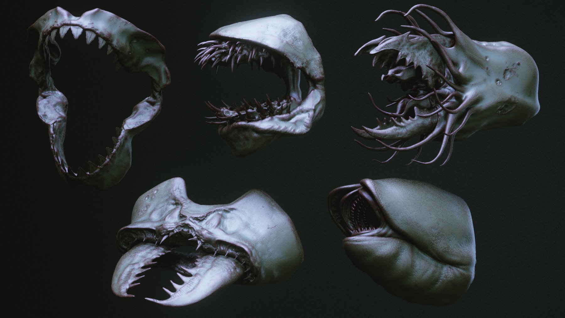 JAWS - 33 Monster Mouths 'n Skulls & IMM Brush Pack