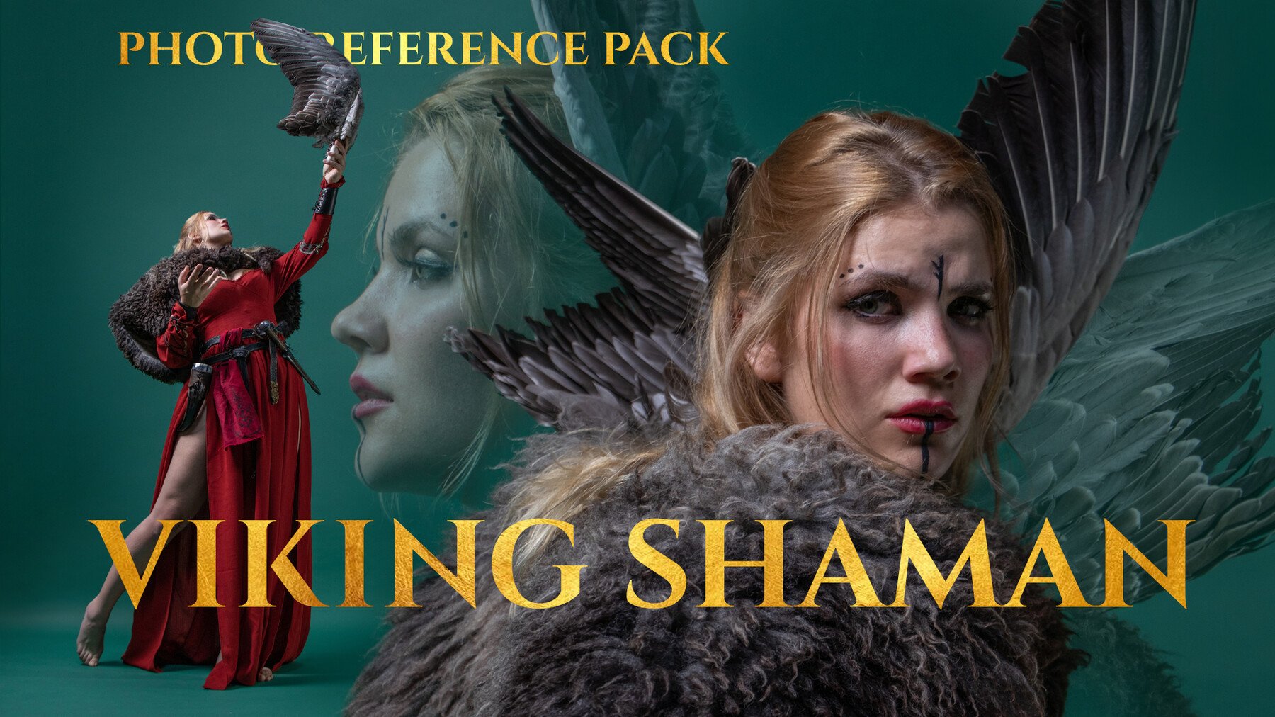 Viking Shaman - Reference Photo Pack for Artists 412 JPEGs