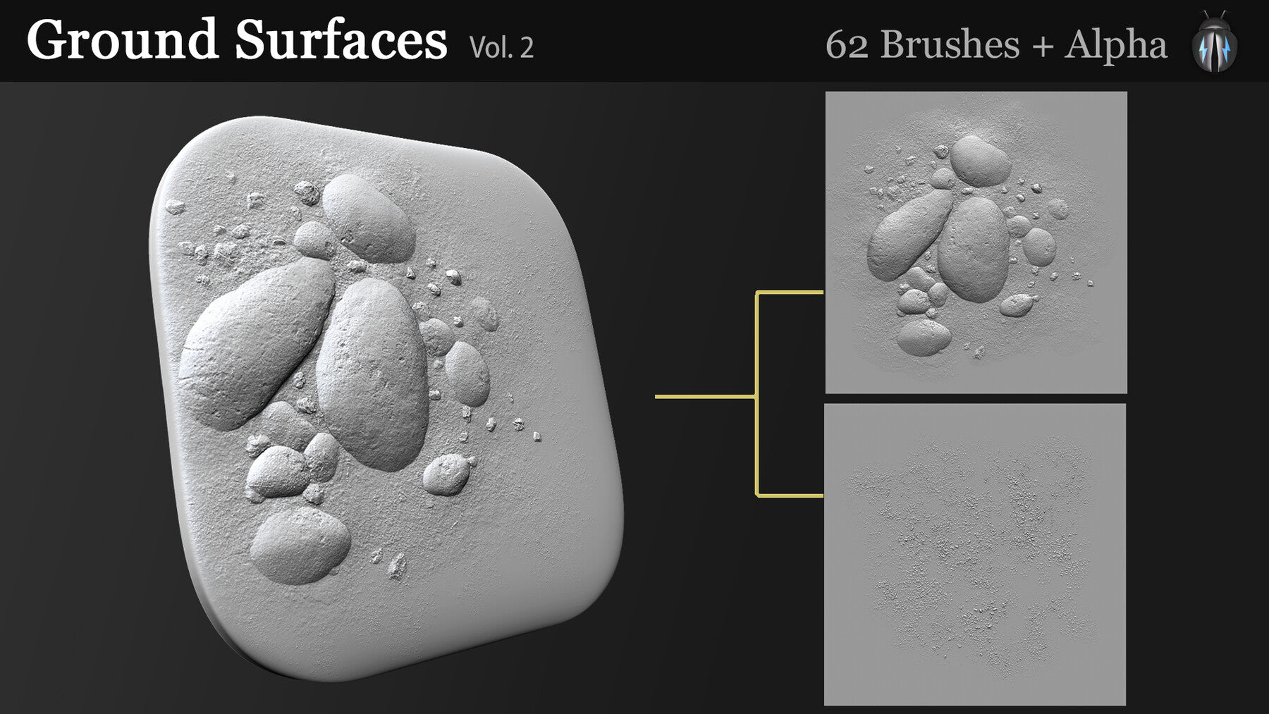 Ground Surfaces Vol.2 4K Brushes and Alpha Pack