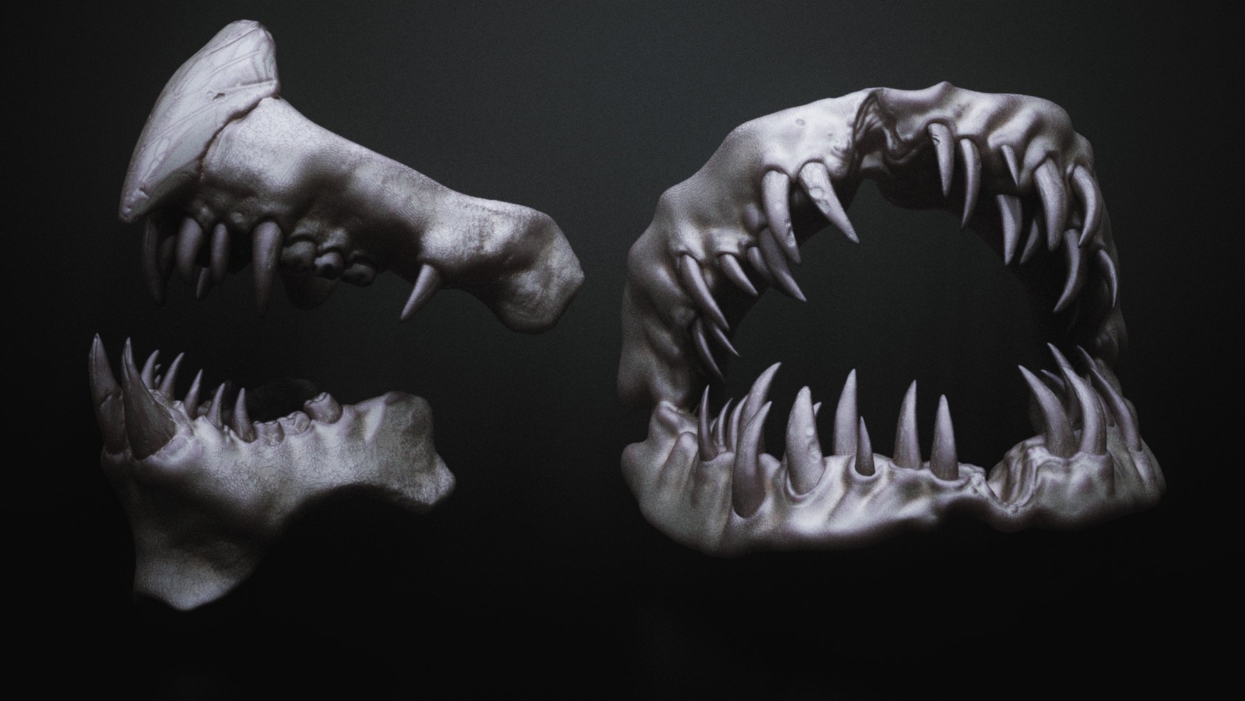 JAWS - 33 Monster Mouths 'n Skulls & IMM Brush Pack