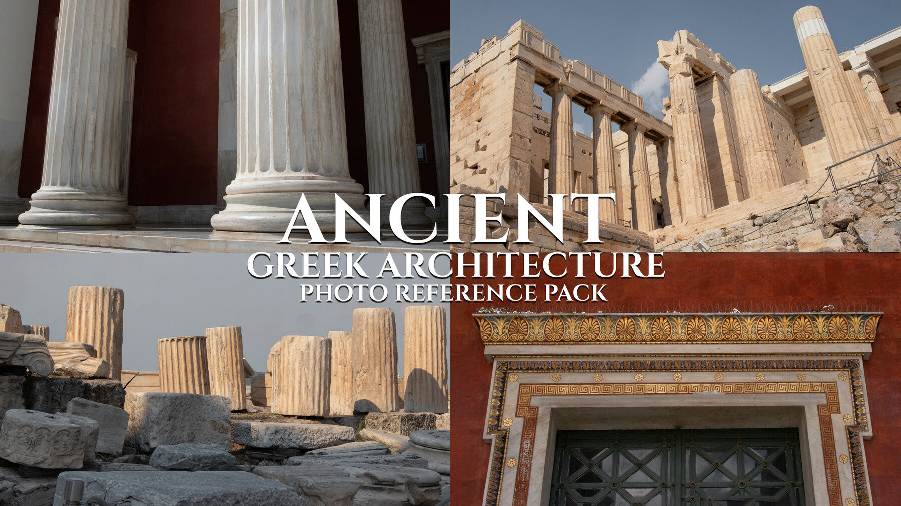 Ancient Greek Architecture - Reference Photo Pack For Artists 404 JPEGs