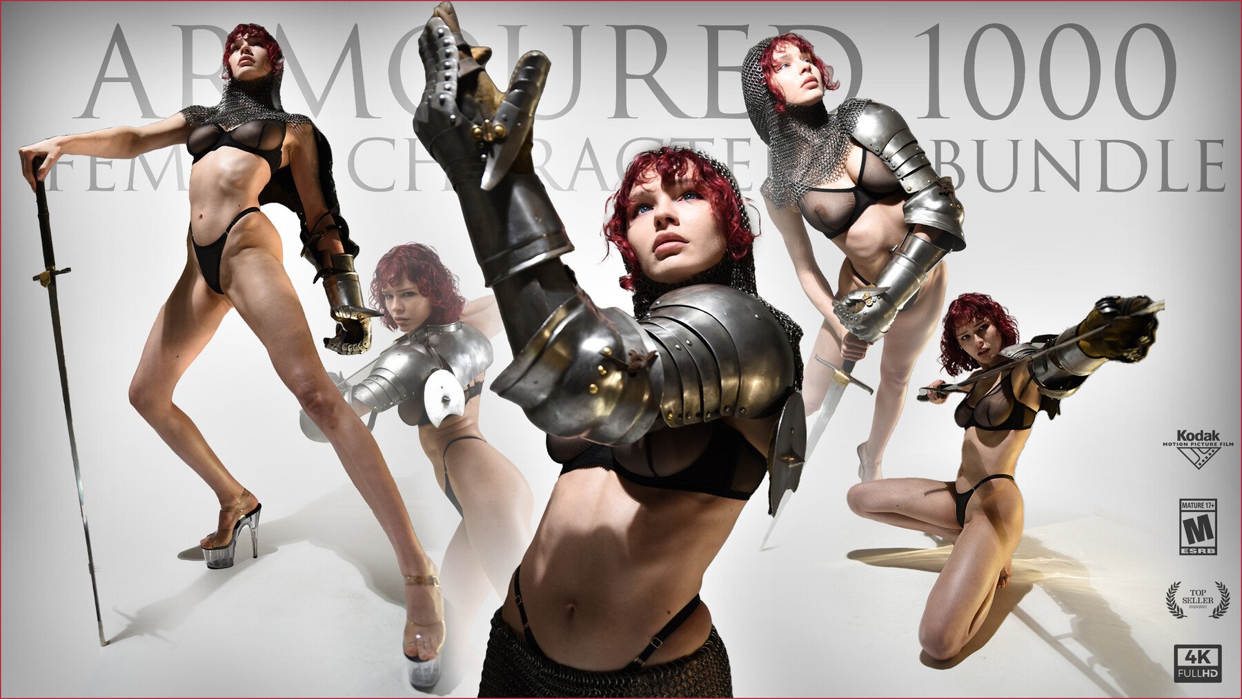 Armored Female Character Dynamic and Static Poses Photo references 1000+ [Republished]