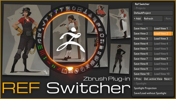 ZBrush Plugin Ref Switcher