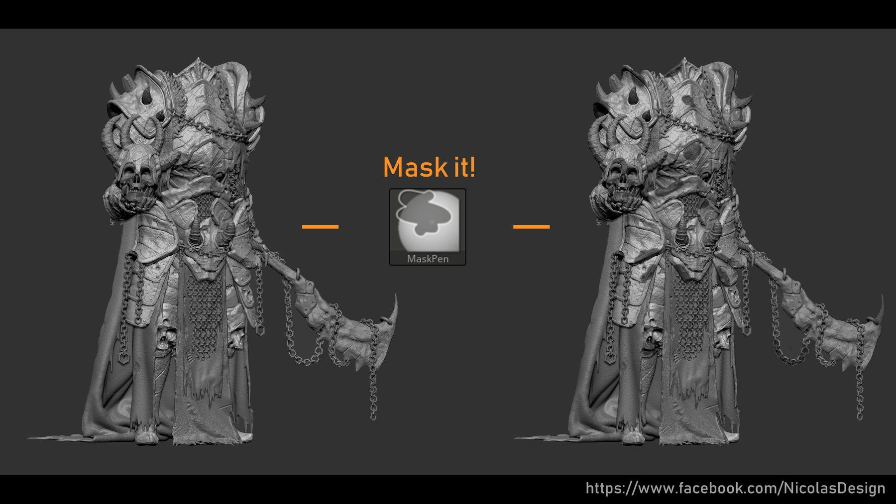 Zbrush - Mask and Delete Plugin