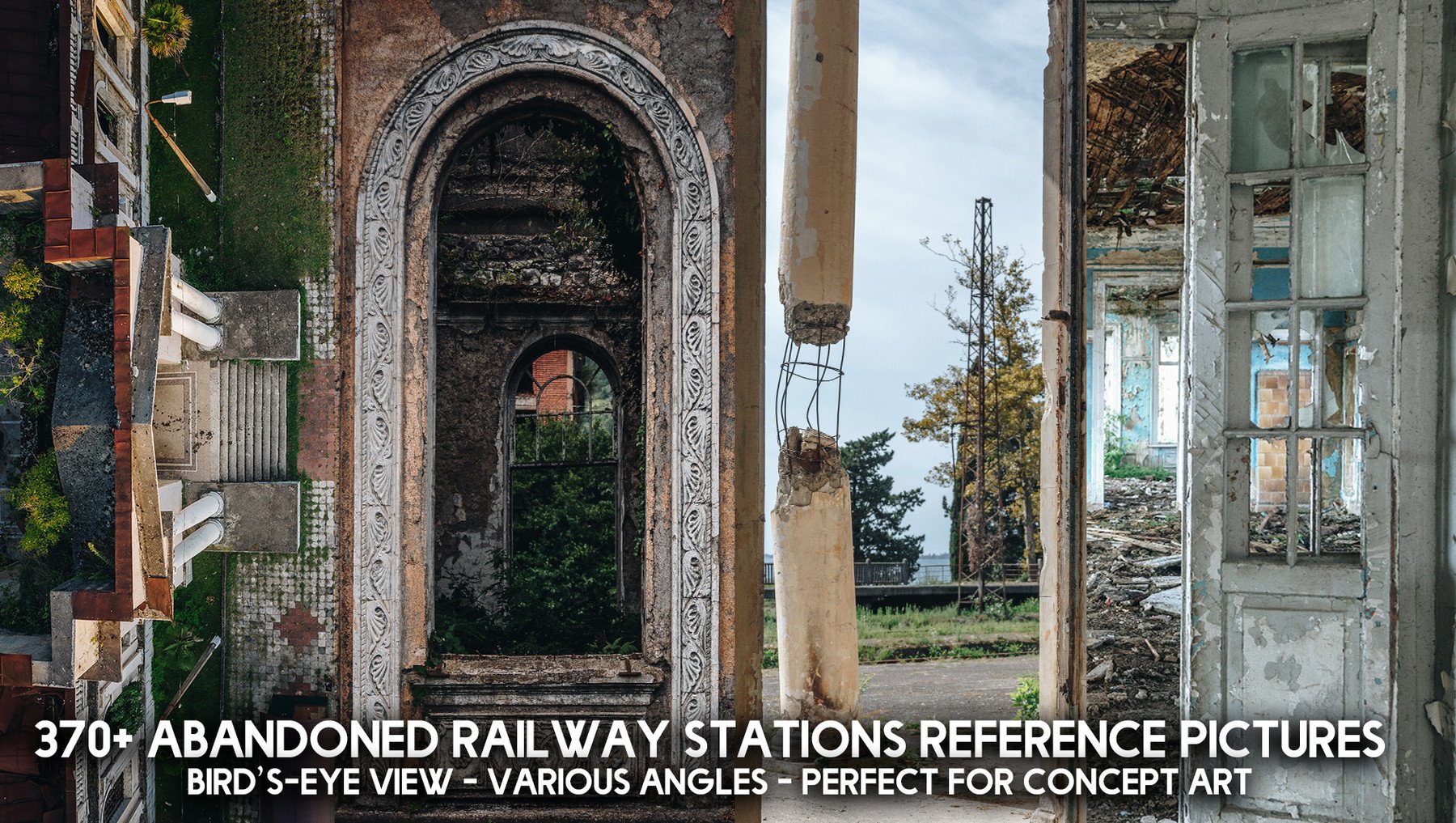 370+ Abandoned Railway Stations Reference Pictures