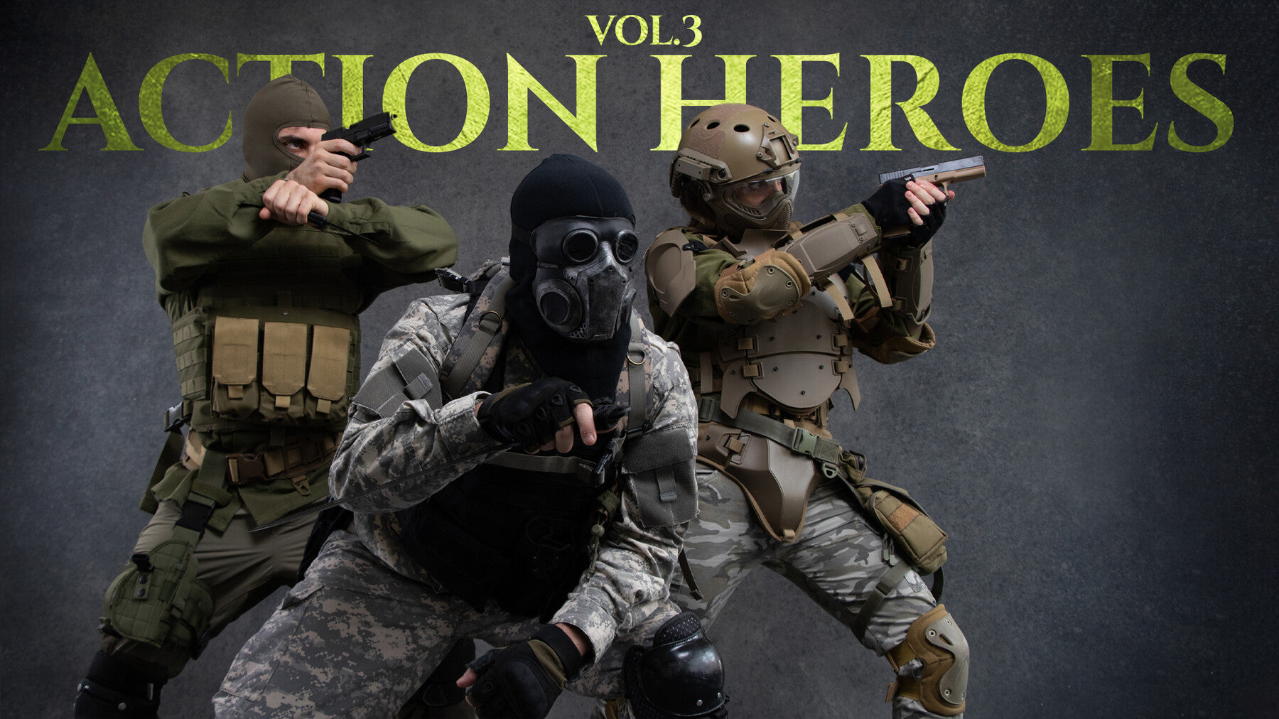 Action Heroes vol. 3 - Reference Photo Photo Pack for Artists 335 JPEGs