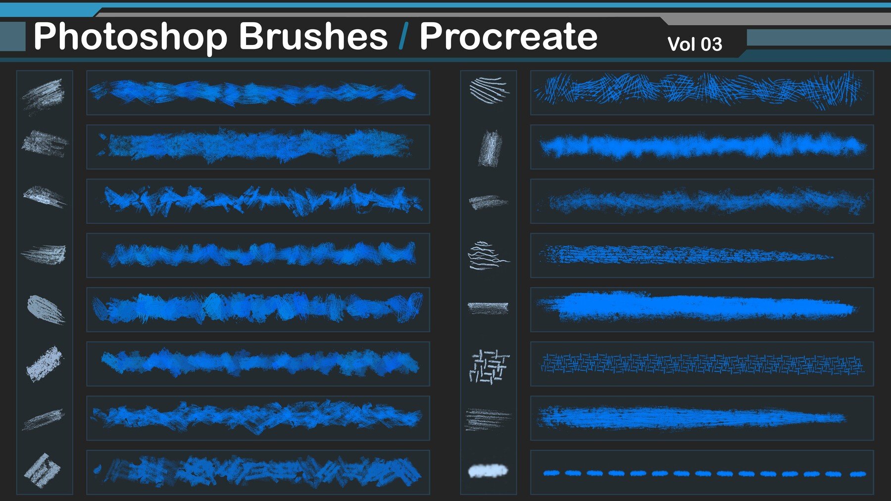 Photoshop Brushes / Procreate vol 03