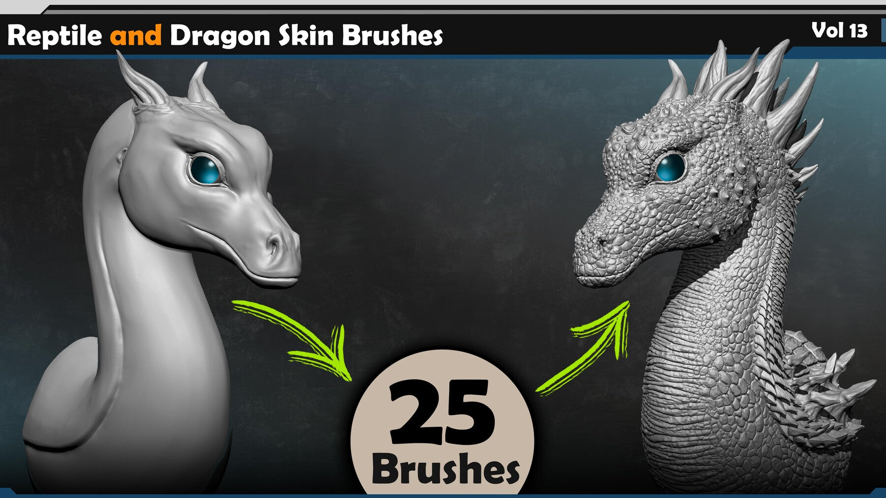 Reptile and Dragon Scale Brushes Vol 13