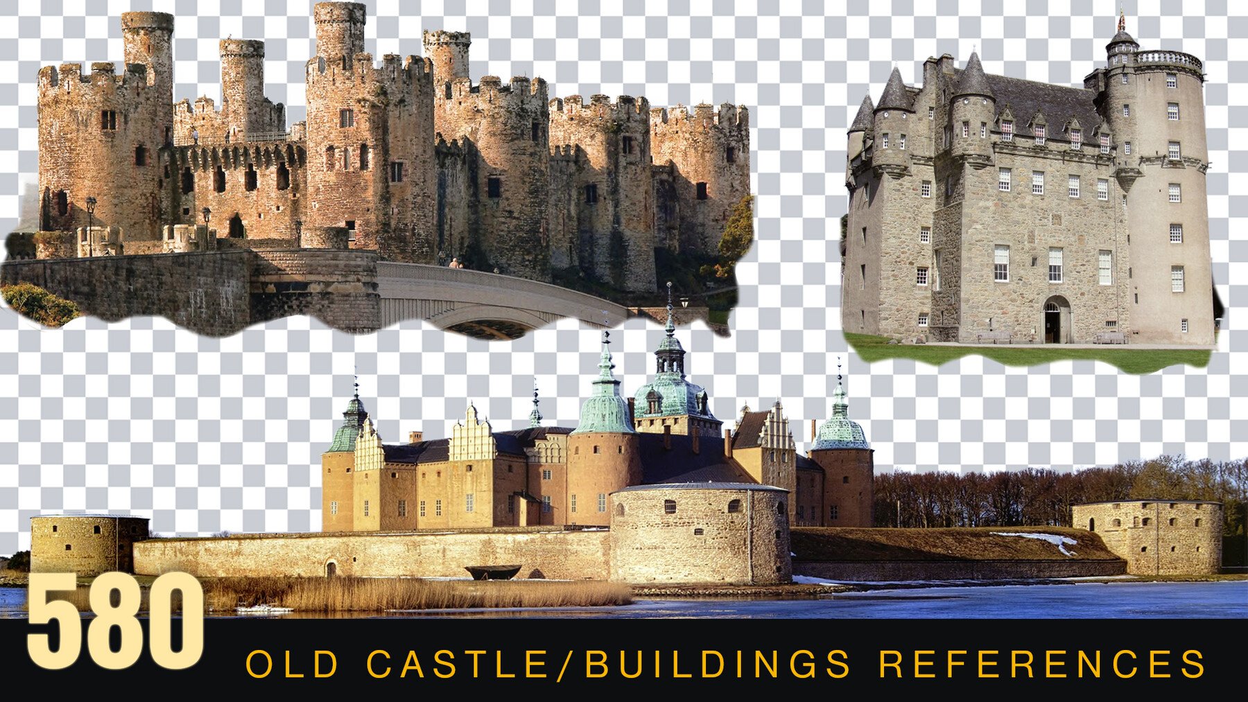 580 Castles/Old Buildings Refeent BG Resources For Matte Painting/Reference Images/Transparent BG Resources For Matte Printing