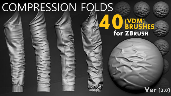 Leather & Fabric Compression Folds