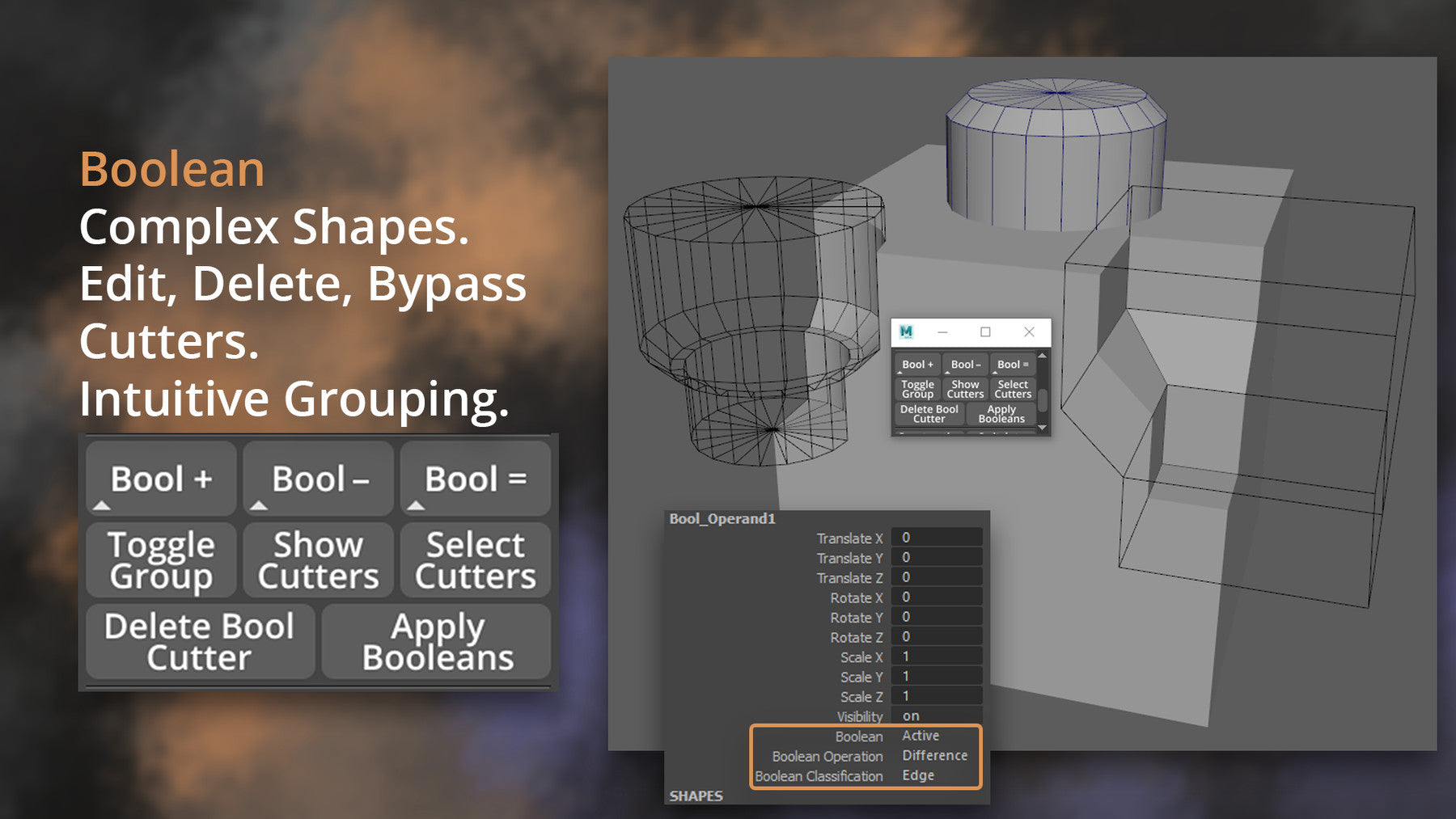 GS Toolbox v1.2 - Maya Modeling Plug-in. Interactive Creasing/Beveling, Fast Instancing and more.