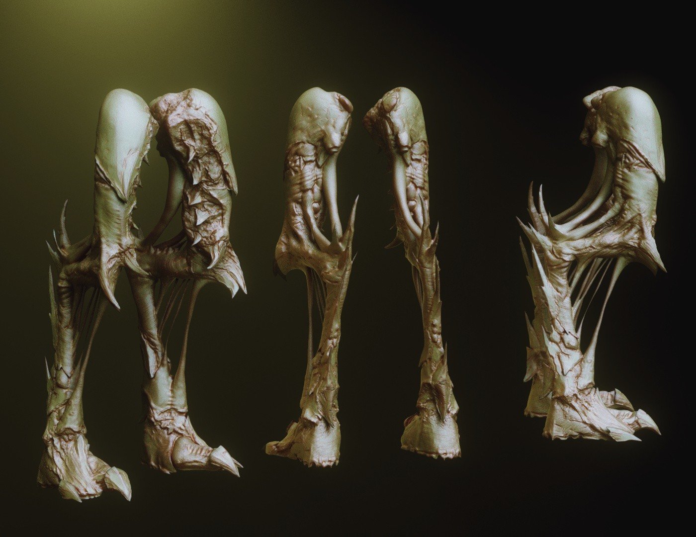 LEGS - 33 Character & Creature legs Zbrush Insertmesh Brush