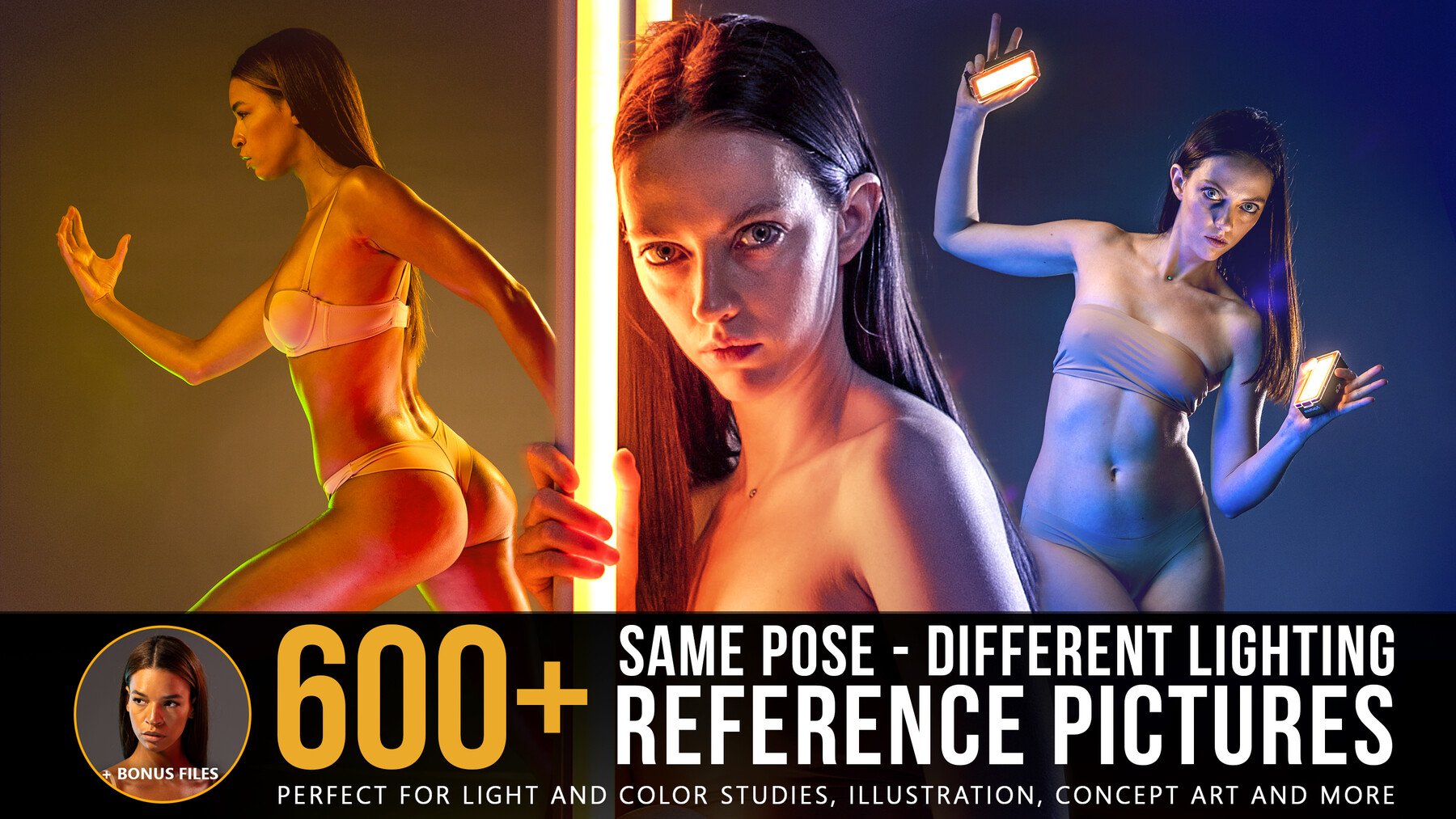 600+ Same Pose Different Lighting Reference Pictures