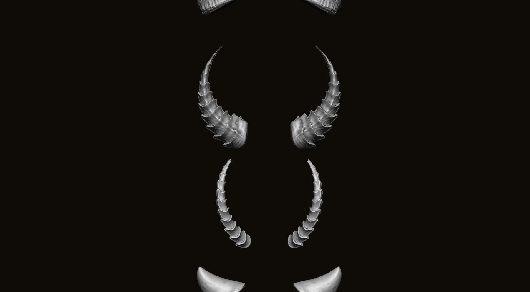 HORNS - 60 Horns, Antlers, Frills & Horn Sockets IMM + VDM