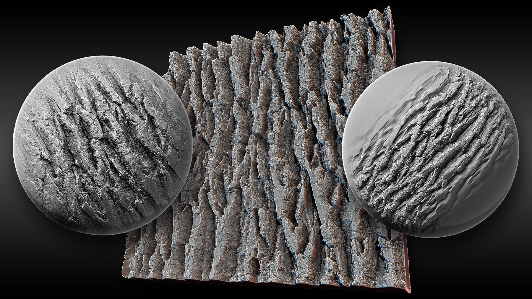 Ultra HQ Tree Bark Seamless Sculpt Zbrush brushes + Alphas (Blender, Substance, etc.) Vol.1